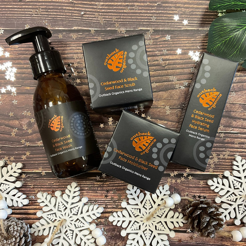 Men's Christmas Face Care Gift Set Shop Outback Organics