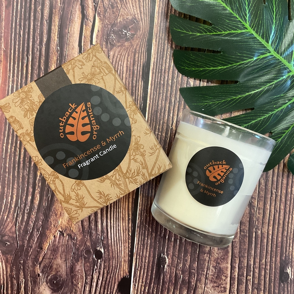 Frankincense & Myrrh 40hr Candle Shop Outback Organics